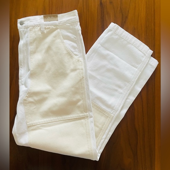 Madewell The Perfect Vintage Straight Leg Jean Two Toned Workwear Edition NWT - Picture 2 of 16